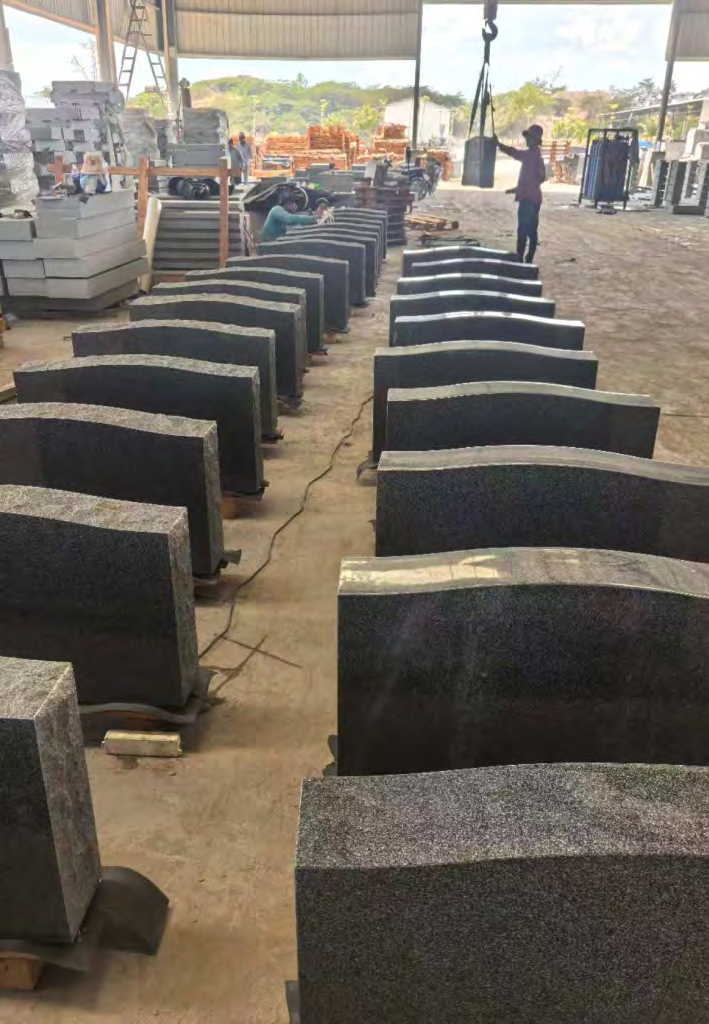 YESTONE Cambodian Grey Granite monument American Tombstone Cambodia