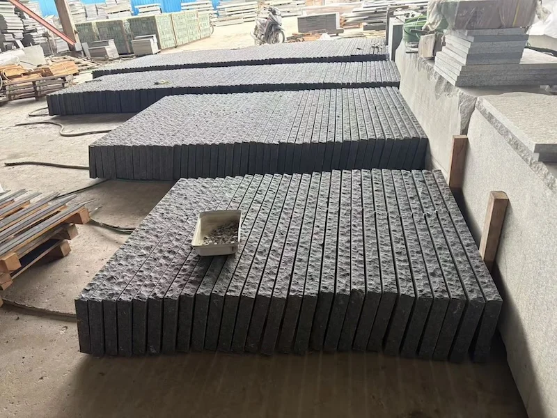 Cambodia Black Granite Steps